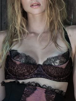 Seide Bügel-BH RAMA SOIE TOURBE Violett-schwarz Von Cadolle 12 Seide Bügel-BH RAMA SOIE TOURBE Violett-schwarz Von Cadolle -Modische Unterwäsche 1119am bh pflaume rama soie tourbe dentelle noire cadolle 2 1