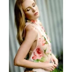 Seide Top OLIVIA BALI Rosa Geblümt Von Cadolle