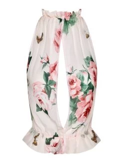 Seide Top OLIVIA BALI Rosa Geblümt Von Cadolle -Modische Unterwäsche 3316dif top rose olivia soie bali 5