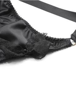 Satin Culotte GEISHA Mit Schleifen Von Cadolle -Modische Unterwäsche 4500bb culotte geisha satin schwarz cadolle 5 4