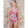 Träger Badeanzug PAPILLON No. 8 Rot-bunt Von Chiara Fiorini 2 Träger Badeanzug PAPILLON No. 8 Rot-bunt Von Chiara Fiorini -Modische Unterwäsche badeanzug rosso cfo613 chiara fiorini 1