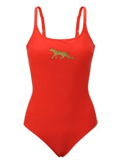 Badeanzug PANTHER Von Fürstenberg -Modische Unterwäsche badeanzug rot 93237081 fuerstenberg 8 1