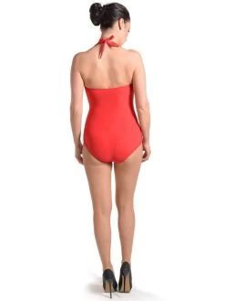 Neckholder Badeanzug HAVANA Von Je Suis -Modische Unterwäsche badeanzug rot je suis 2 1