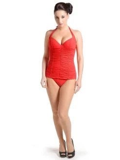 Neckholder Badeanzug HAVANA Von Je Suis -Modische Unterwäsche badeanzug rot je suis 1 1