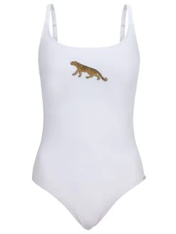 Badeanzug PANTHER Von Fürstenberg -Modische Unterwäsche badeanzug weiss 93237081b fuerstenberg 2 8 1