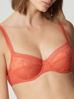 Tüllspitze Bügel-BH MISS LEJABY Von Maison Lejaby 25 Tüllspitze Bügel-BH MISS LEJABY Von Maison Lejaby -Modische Unterwäsche balconette bh mit spitze orange misslejaby chili maison lejaby 1 1