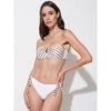 Bandeau-Bikini TAORMINA Weiß-gold Von Ritratti Mare -Modische Unterwäsche bandeau bikini taormina weiss gold 71998 ritratti mare
