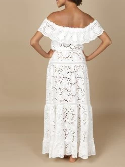 Baumwolle Lochspitze Sommerkleid GLADYS Von Marjolaine 10 Baumwolle Lochspitze Sommerkleid GLADYS Von Marjolaine -Modische Unterwäsche baumwolle lochspitze sommerkleid gladys 7gla3002 naturweiss marjolaine 1