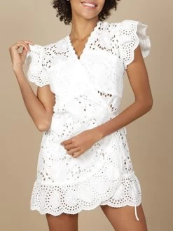 Baumwolle Lochspitze Tunika GLADYS Naturweiß Von Marjolaine -Modische Unterwäsche baumwolle lochspitze tunika gladys 7gla0202 naturweiss marjolaine 2