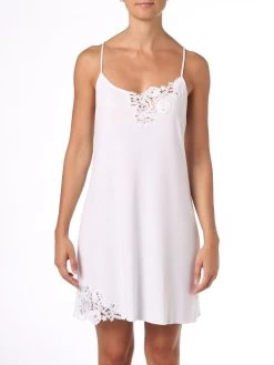 Nachthemd CAROLA Weiß Aus Modal-Baumwolle Von Imec -Modische Unterwäsche baumwolle modal nachthemd carola weiss 69953 imec