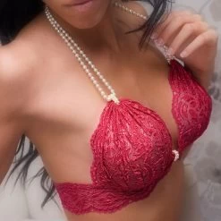 Bracli BEGOS Perlen- BH -Modische Unterwäsche begos rot bracli