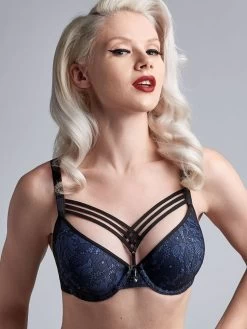 Schalen- BH DAME DE PARIS STYLE Bijou Blue Von Marlies Dekkers -Modische Unterwäsche bh bijou blau 195311 dame de paris marlies dekkers 3
