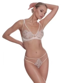 Spitze Bügel-BH Gold-creme Von Prelude Milano -Modische Unterwäsche bh brazilian satin spitze gold ys241 yd242 prelude milano