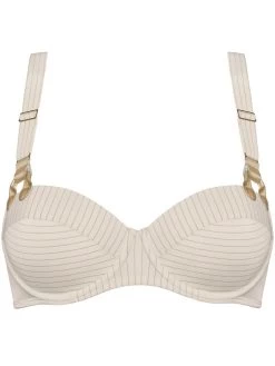 Balconette BH GLORIA STYLE Pristine Gold C-Cup Von Marlies Dekkers -Modische Unterwäsche bh creme gold gestreift 19540 gloria marlies dekkers