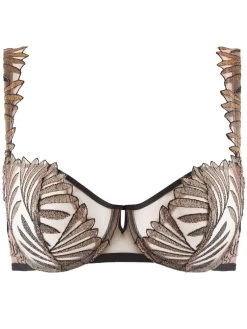 BH SENSORY ILLUSION Von Aubade X Iris Van Herpen -Modische Unterwäsche bh halbschale gold schwarz rcf14 sensory illusion aubade 3