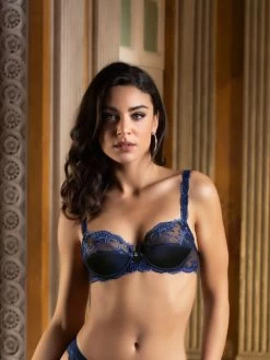 Seiden BH SPLENDEUR SOIE Von Lise Charmel 27 Seiden BH SPLENDEUR SOIE Von Lise Charmel -Modische Unterwäsche bh halbschale seide acc3080b dunkelblau 5276 splendeur soie lise charmel 4 1
