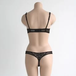 Tüll- String PETITS BIJOUX Von La Perla -Modische Unterwäsche bh set schwarz la perla rueckseite