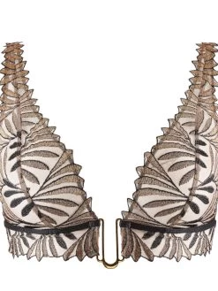 Bralette SENSORY ILLUSION Von Aubade X Iris Van Herpen -Modische Unterwäsche bh triangel bralette gold schwarz rc10b sensory illusion aubade 3 1