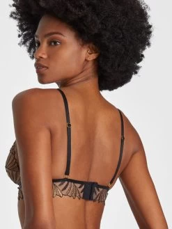 Bralette SENSORY ILLUSION Von Aubade X Iris Van Herpen -Modische Unterwäsche bh triangel bralette gold schwarz rc10b sensory illusion aubade 9 1