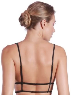 Triangel Longline BLACK SWAN BH Aus Spitze Von Prelude Milano -Modische Unterwäsche bh triangle longline schwarz ys281 black swan prelude 2