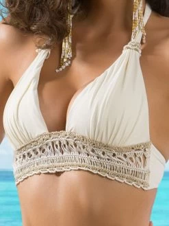 Triangel Neckholder Bikini CREME Von Cotton Club Mare -Modische Unterwäsche bikini creme ay5 cotton club mare