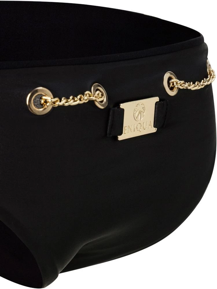 Triangel Bikini LACE UP BOUND BLACK LEATHER Von Eniqua 7 Triangel Bikini LACE UP BOUND BLACK LEATHER Von Eniqua – Bild 5