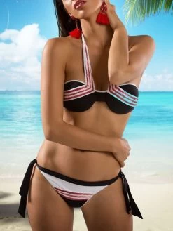 Bandeau Neckholder Bikini PAILLETTEN Von Cotton Club Mare -Modische Unterwäsche bikini pailletten aa6 am1 cotton club 2