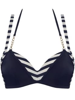 Push-Up Bikini MARINERE Dunkelblau 2 Tlg. Von Marlies Dekkers -Modische Unterwäsche bikini push up blau 19611 mariniere marlies dekkers
