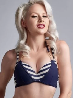 Push-Up Bikini MARINERE Dunkelblau 2 Tlg. Von Marlies Dekkers -Modische Unterwäsche bikini push up blau 19611 mariniere marlies dekkers 3