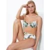 Bügel-Bikini EXOTIC LEAVES Weiss-grün Von Fürstenberg -Modische Unterwäsche bikini weiss bunt 245 50454 fuerstenberg