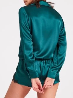 100% Seide Bluse TOI MON AMOUR Klassische Farben Von Aubade -Modische Unterwäsche bluse gr n seide toi mon amour qs44 emeraude aubade 4 1 1