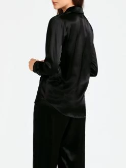 100% Seide Bluse TOI MON AMOUR Klassische Farben Von Aubade -Modische Unterwäsche bluse schwarz seide toi mon amour qs44 noir aubade 4 1 1