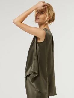Seidentop BIANCA Von Vivis -Modische Unterwäsche blusentop seide v00391 bianca army khaki vivis 2