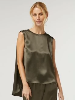 Seidentop BIANCA Von Vivis -Modische Unterwäsche blusentop seide v00391 bianca army khaki vivis 3 1 1
