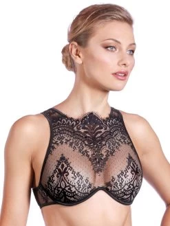 Fantasy Bra BLACK SWAN Spitze Von Prelude Milano -Modische Unterwäsche bra fantasy schwarz ys286 black swan prelude 13