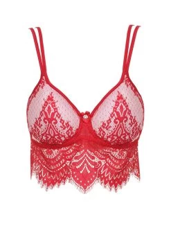 Bralette BLACK SWAN Spitze Von Prelude Milano -Modische Unterwäsche bralette buegel bh spitze ys284 rot black swan prelude milano
