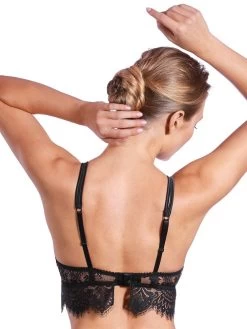 Bralette BLACK SWAN Spitze Von Prelude Milano -Modische Unterwäsche bralette buegel schwarz ys284 black swan prelude 2