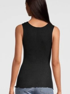 Wolle-Seide GLITZER TOP Von Oscalito -Modische Unterwäsche camisole top wolle seide lurex schwarz 3442x oscalito 4