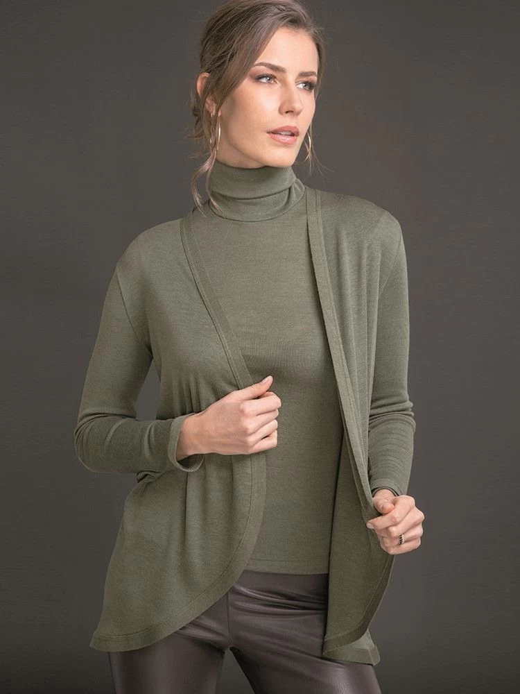 Merinowolle-Seide CARDIGAN Strickjacke Von Artimaglia 5 Merinowolle-Seide CARDIGAN Strickjacke Von Artimaglia – Bild 3