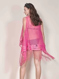 Lang Weste Mit Fransen LOVELY DOT Von Mademoiselle Coco Cavalière -Modische Unterwäsche fransen weste 750pink 1671 mc19 mademoiselle coco cavaliere 3