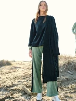 Freizeitanzug NICKI Samt Zweifarbig Grün Von Chiara Fiorini -Modische Unterwäsche hausanzug zweifarbig bosco anice cf1345 nicki chiara fiorini 3 1