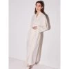 Hausmantel PANNA Cremeweiß Von Chiara Fiorini -Modische Unterwäsche hausmantel kuschel baumwolle panna cf1348 chiara fiorini