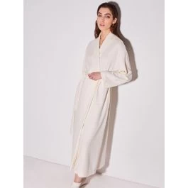 Hausmantel PANNA Cremeweiß Von Chiara Fiorini 3 Hausmantel PANNA Cremeweiß Von Chiara Fiorini