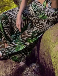 Strand Hose EMOTION Grün Von Nicole Olivier -Modische Unterwäsche hose emotion jungle nicole olivier 2