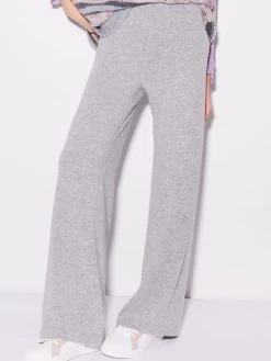 Weite WOLLMIX Lounge-Hose Von Chiara Fiorini -Modische Unterwäsche hose weit wollmix grigio cf1335 chiara fiorini 6 1