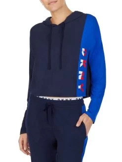 Kurz-Hoodie THE WARM UP Von DKNY Sleepwear -Modische Unterwäsche jacke 05 yi2022401 400 ink 0079 dkny