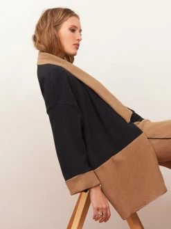 Jacke KUSCHEL COTTON Anthrazit-zimt Von Chiara Fiorini -Modische Unterwäsche jacke braun anthrazit g9610 chiara fiorini 4