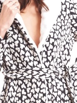 Jacke HEARTS Schwarz-weiß Von Fiori Di Chiara -Modische Unterwäsche jacke creme schwarz fc9128 fiori di chiara