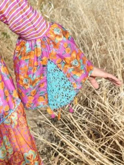 Seidenbatist Strandkleid NARCISO LILLA Von Laetitia Beachwear -Modische Unterwäsche kleid lila n141 lila laettia 11