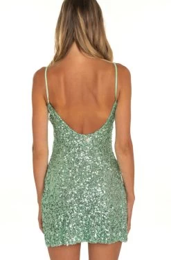 Strandkleid PAILLETTES Von Pin-Up Stars 14 Strandkleid PAILLETTES Von Pin-Up Stars -Modische Unterwäsche kleid pb038a gruen pailletten pin up stars 3